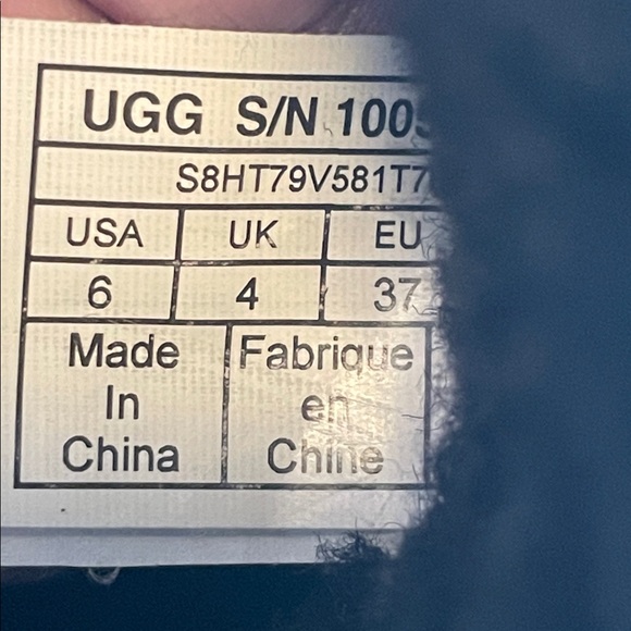 VGC Ugg Leather Boots with Fur Lining - Size 6 - Picture 6 of 6